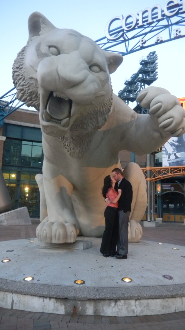 November 2012...20th Anniversary in front of Comerica Park